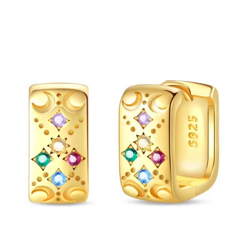 Aretes Estrellas, Sol y Luna