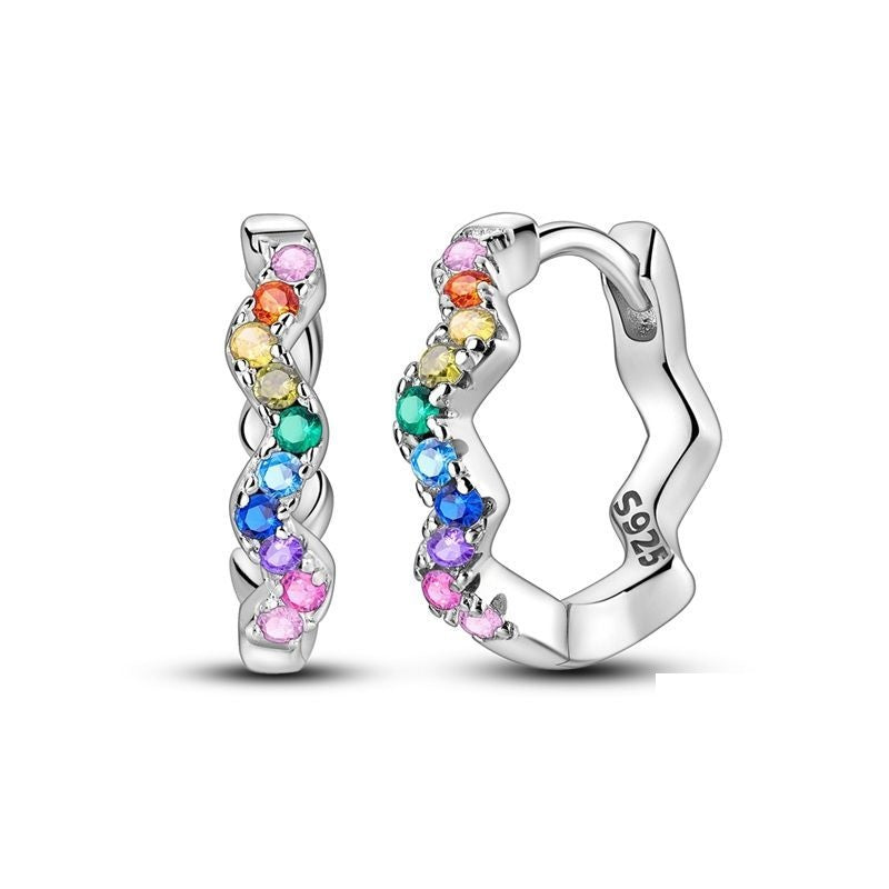 Aretes Arcoíris de Piedra