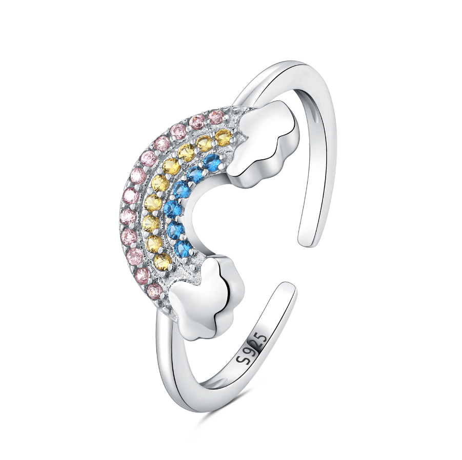 Anillo Arcoíris Brillante