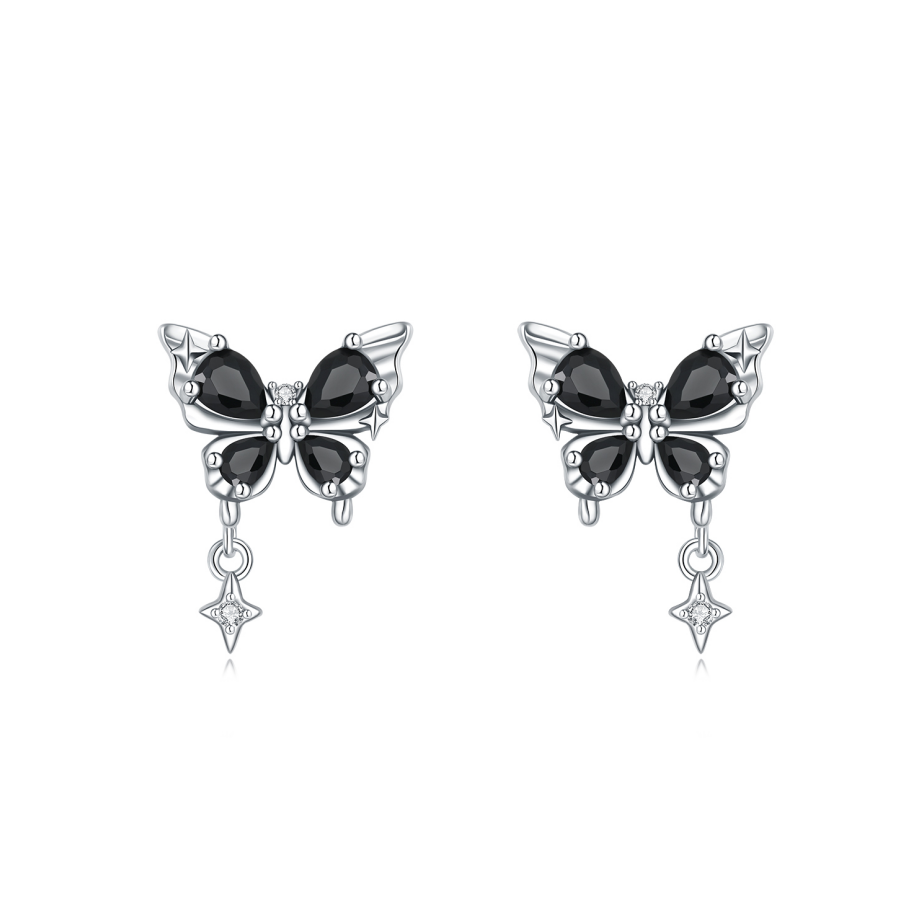 Aretes Mariposa Negra