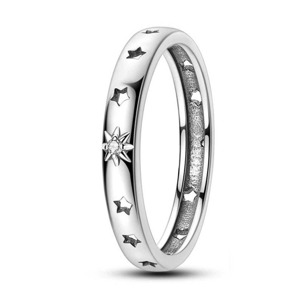 Anillo Sol & Cielo Estrellado