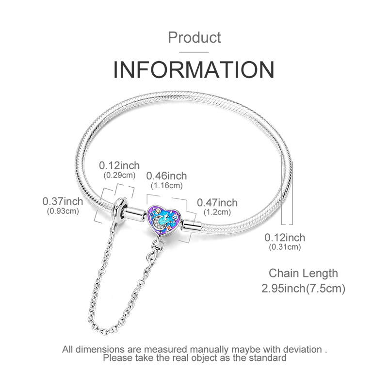 Cadena De Seguridad Corazon Multicolor