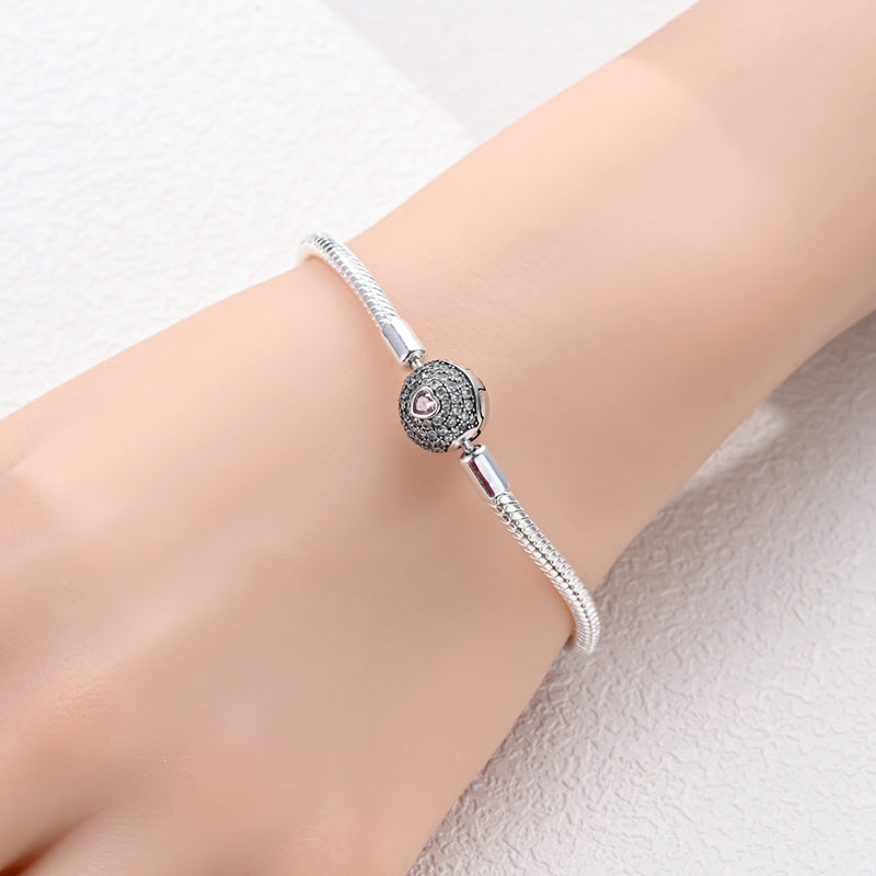 Pulsera Corazon Rosa