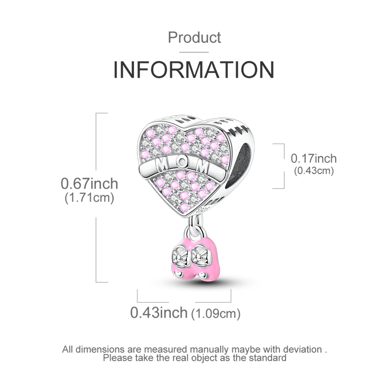 Charm Zapatitos Rosa Mom