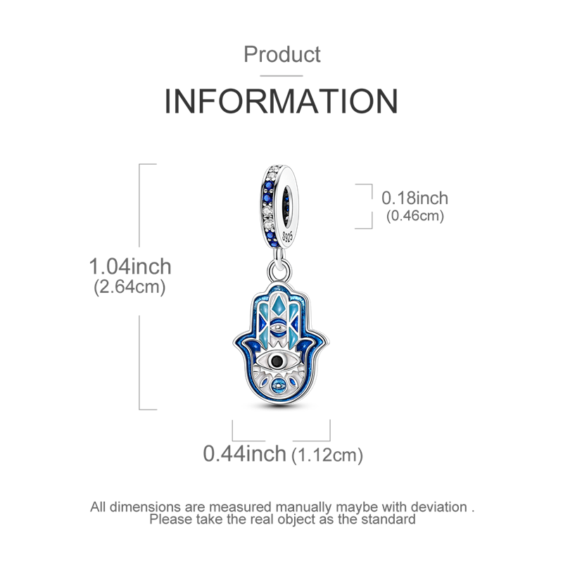 Charm Colgante Mano De Fatima