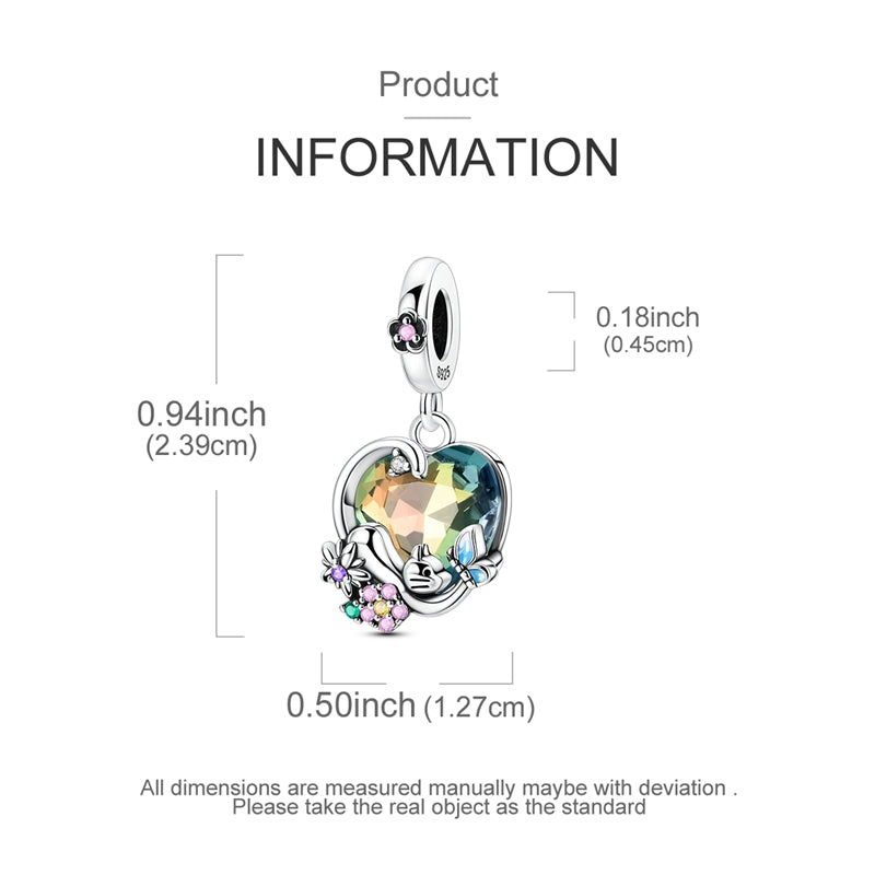 Charm Corazon Multicolor & Gatito