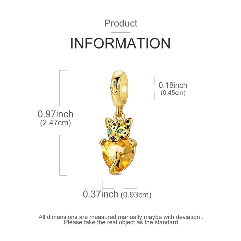 Charm Leopardo & Corazon