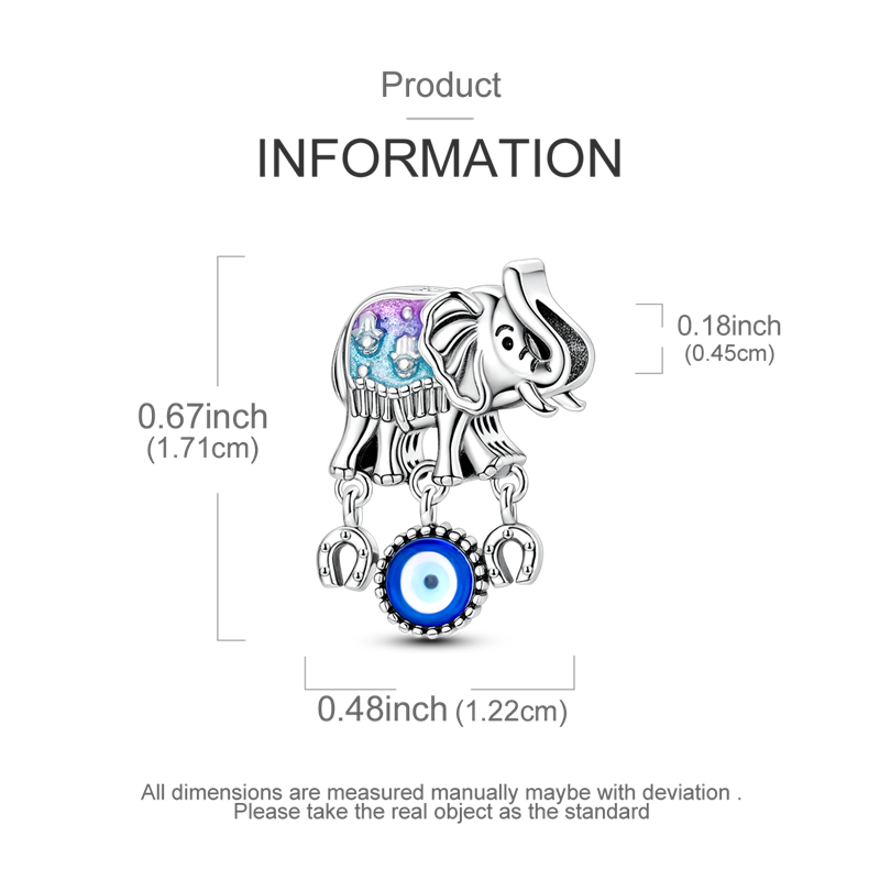Charm Elefante & Ojo Turco