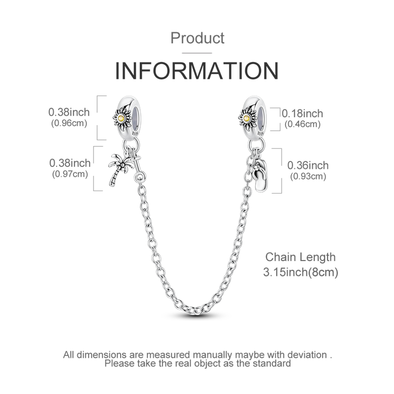Cadena De Seguridad Palmera & Sandalia