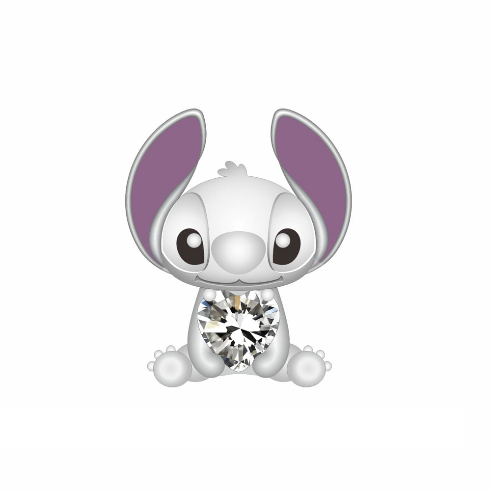 Charm Pequeño Extraterrestre Azul con Corazón