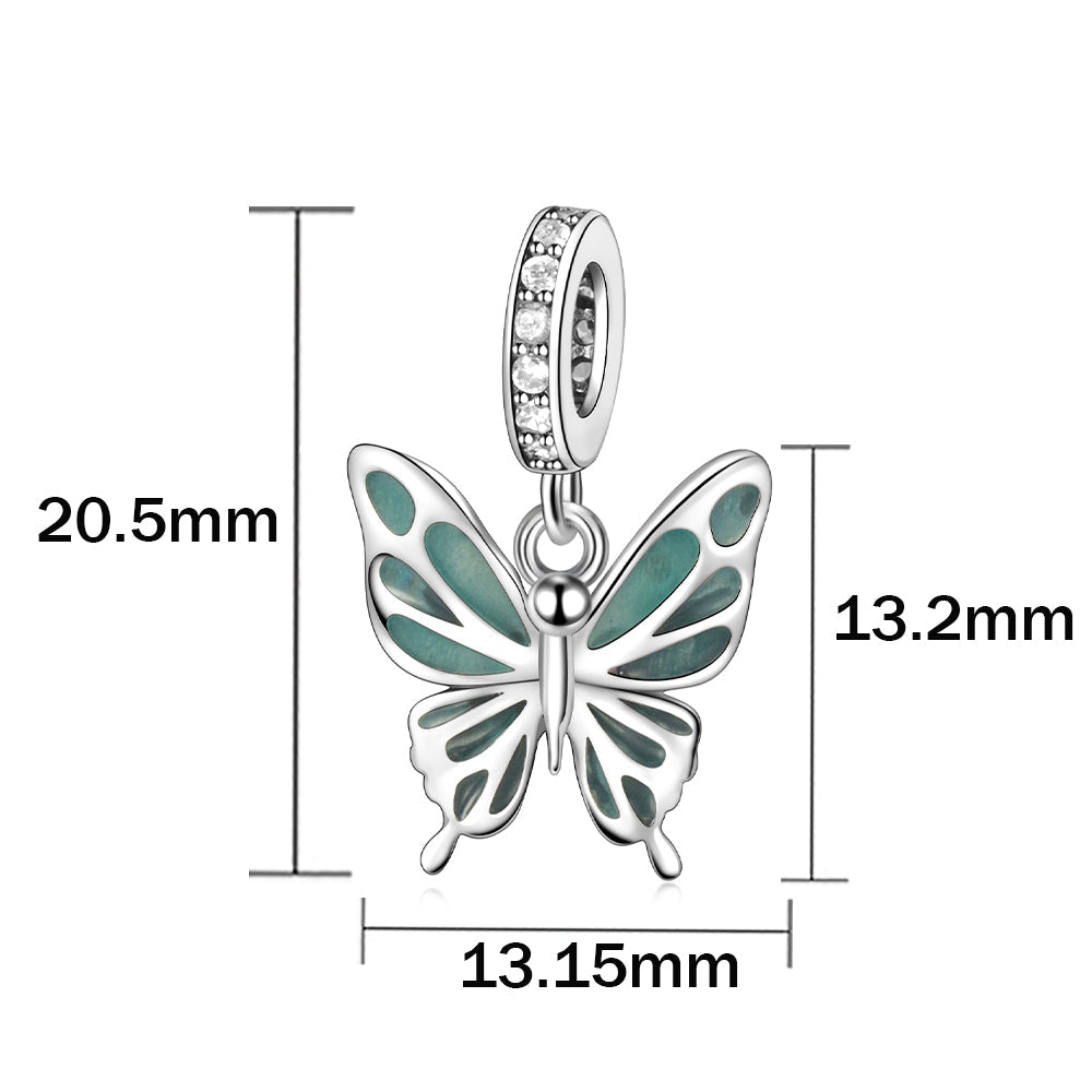 Charm Mariposa Fluorecente