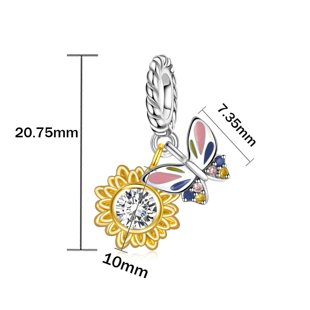 Charm Diamantada & Mariposa