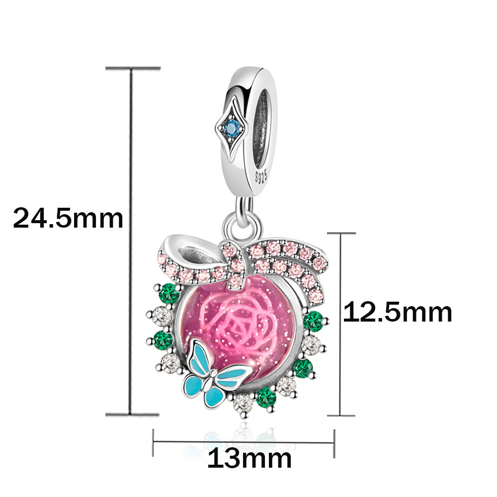 Charm Flor Rosa
