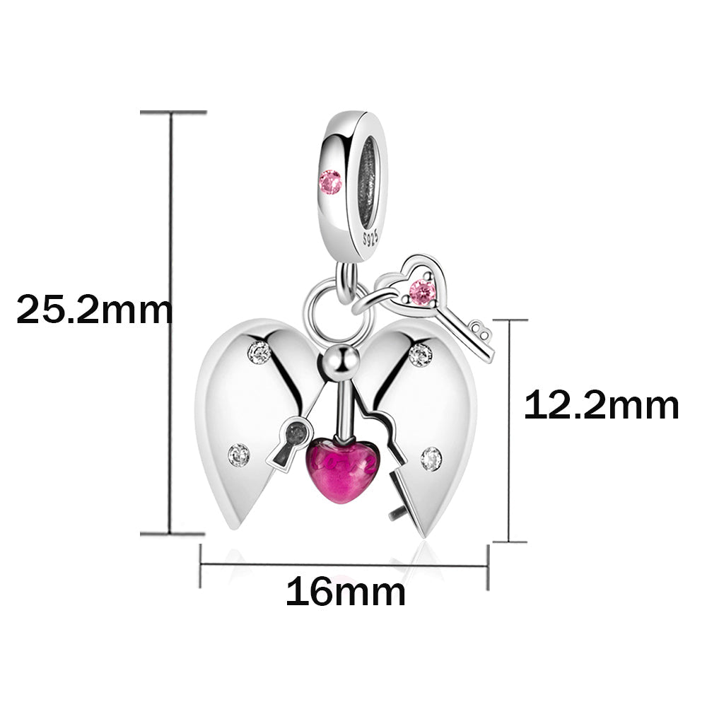 Charm Llave & Corazon