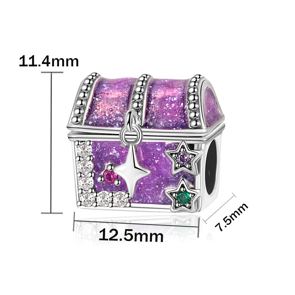 Charm Cofre Fluorescente