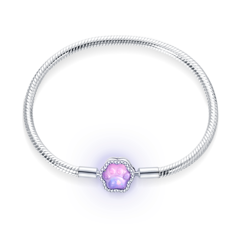 Pulsera Huella de Mascota Fluorescente