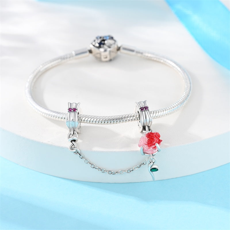 Cadena de Seguridad Rosa Roja