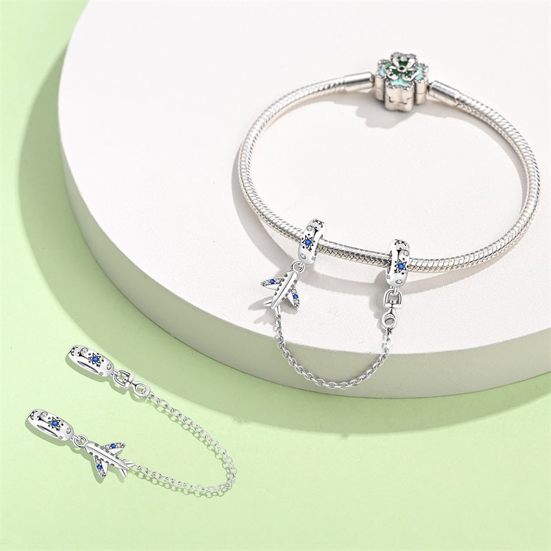 Cadena de Seguridad Avion "Sky Blue"