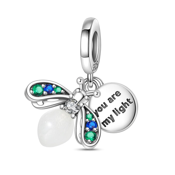 Charm Luciernaga Fluorescente "You Are My Light"