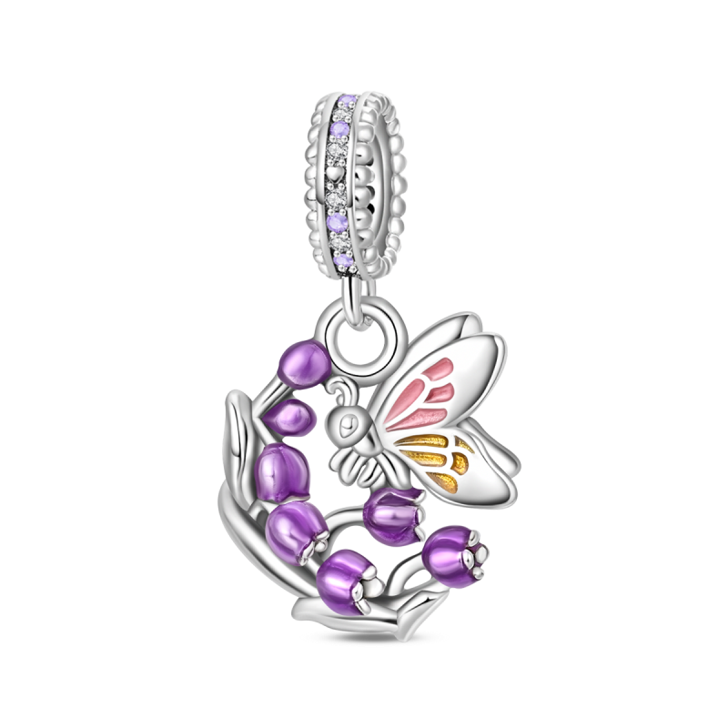 Charm Mariposa Y Flores