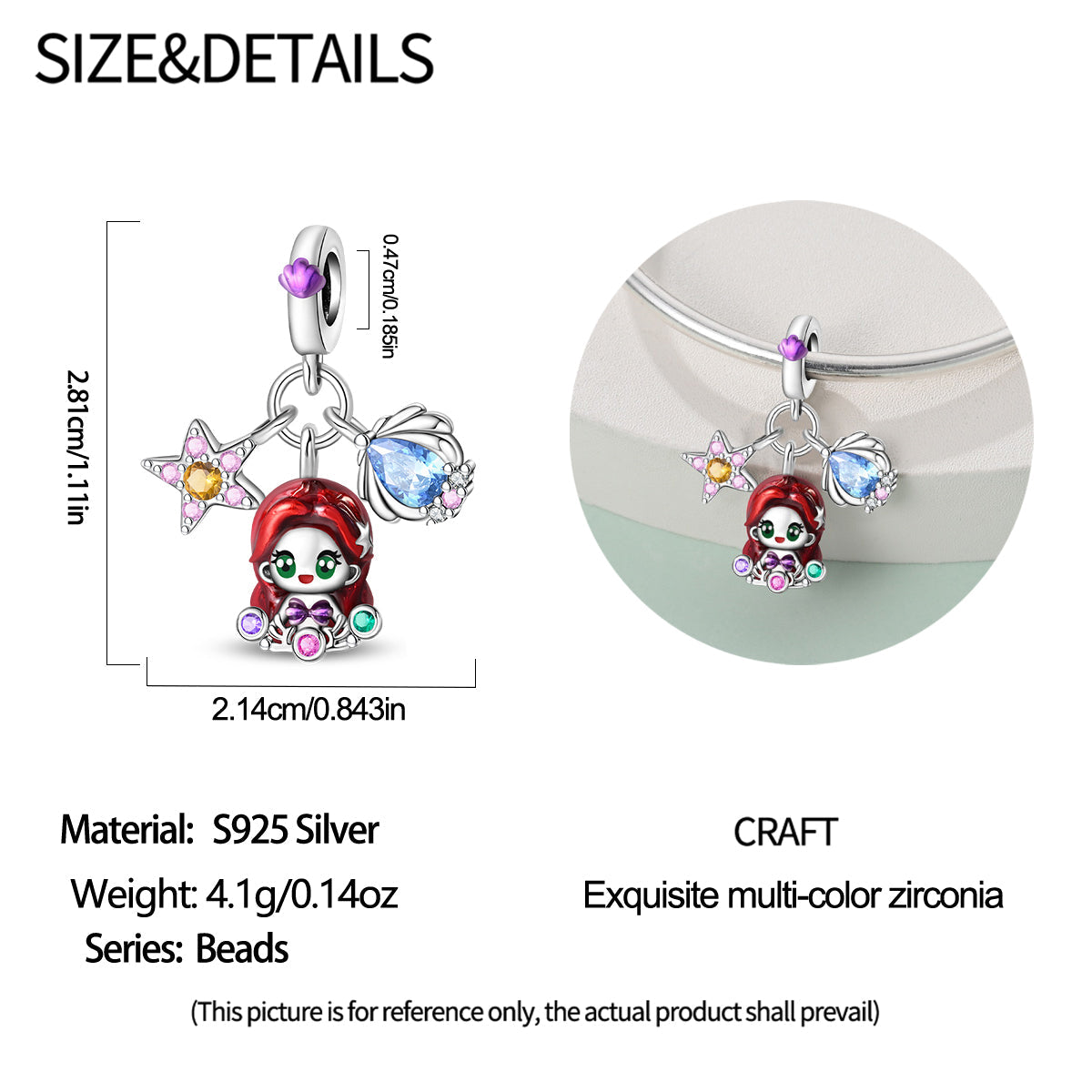 Charm Princesa Sirena