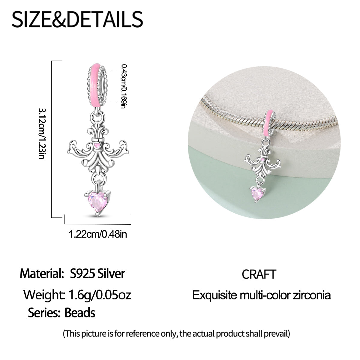 Charm Colgante de Corazon