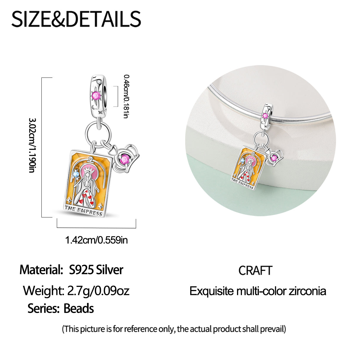 Charm Carta La Emperatriz