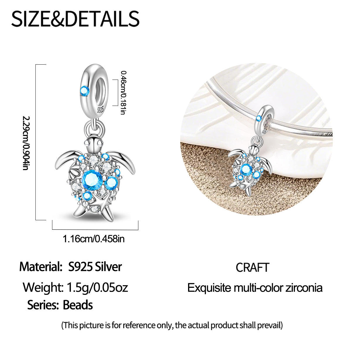 Charm Tortuga Amor Al Mar