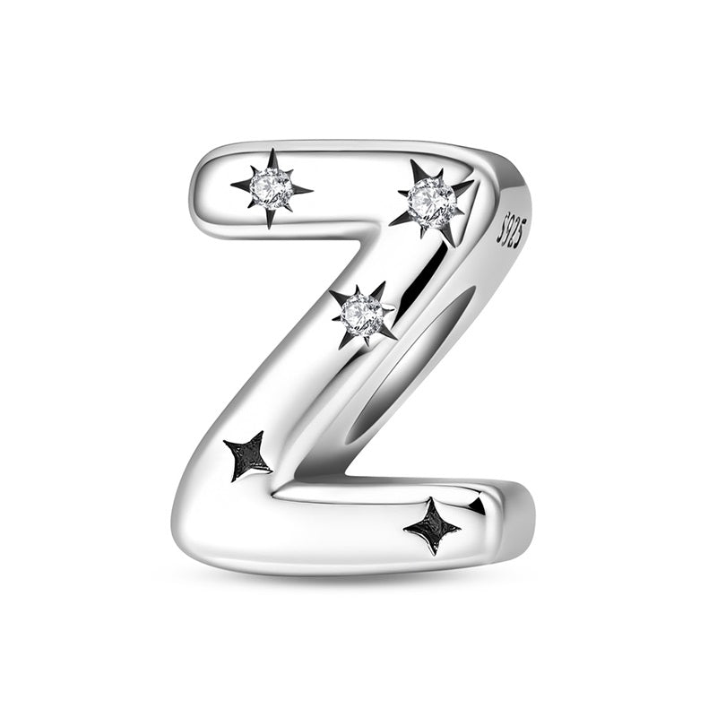 Charm Letras del Alfabeto Con Estrellas