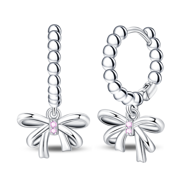 Aretes Circulares Con Moños