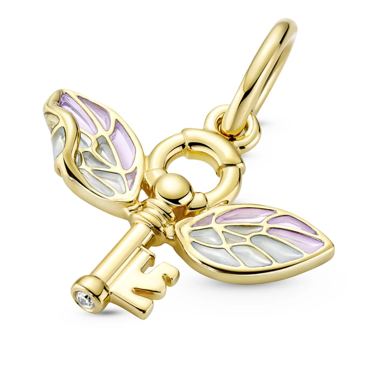 Charm Llave Voladora Dorada