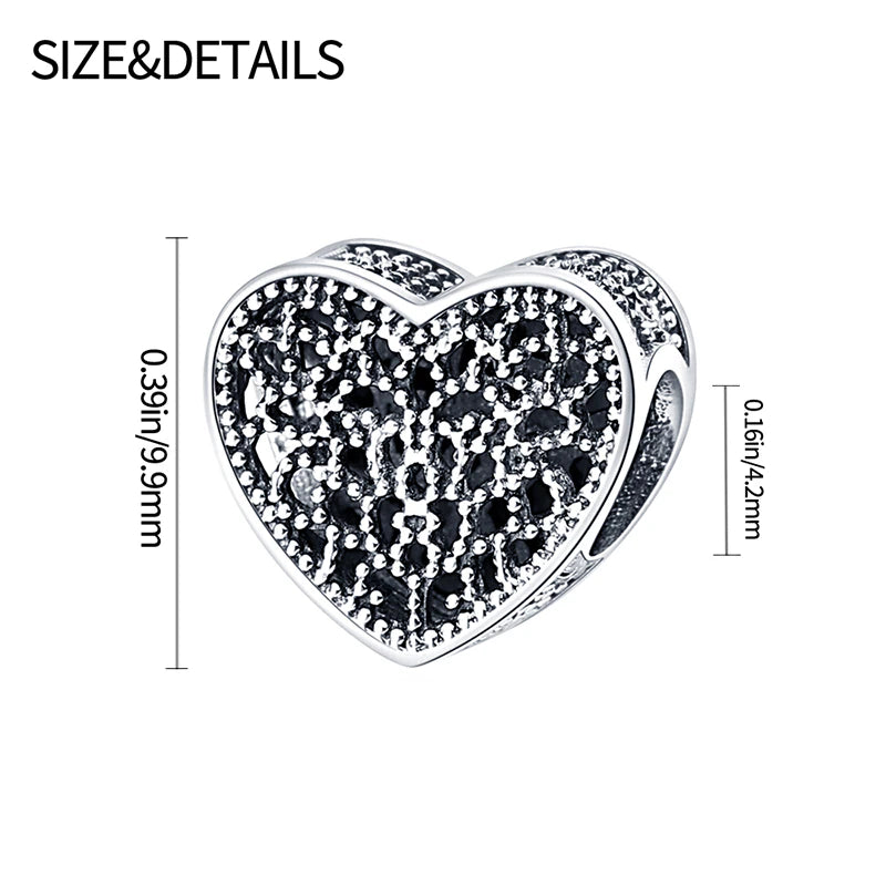 Charm Corazon Artesanal Diamantado