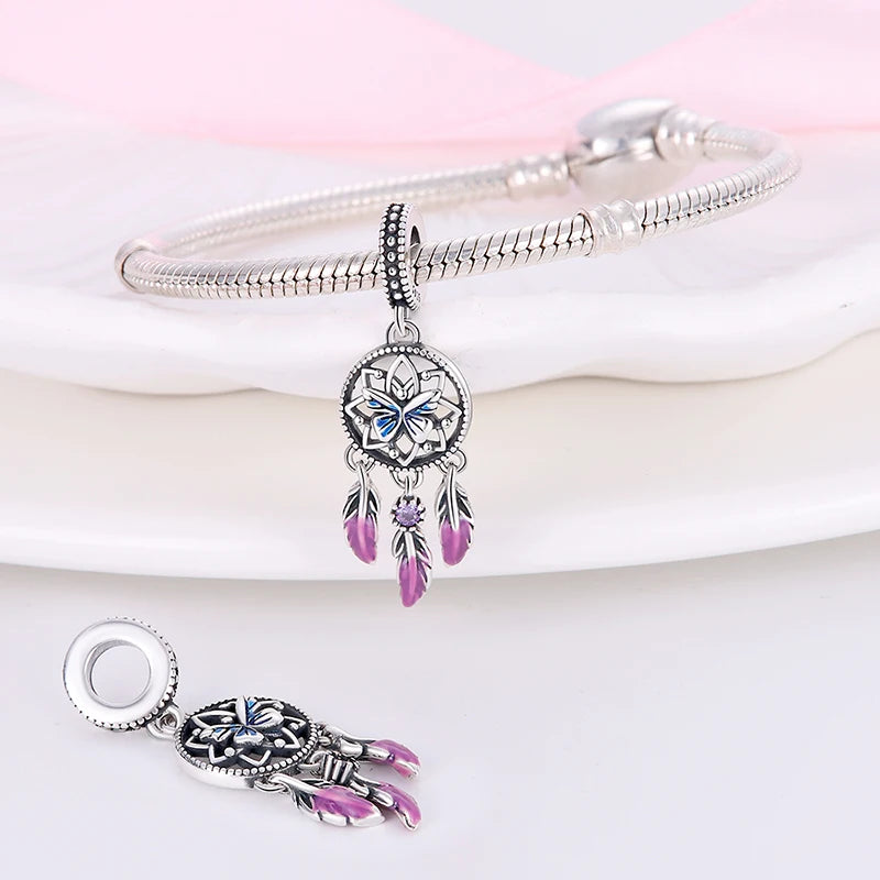 Charm Atrapasueños Mariposa Azul