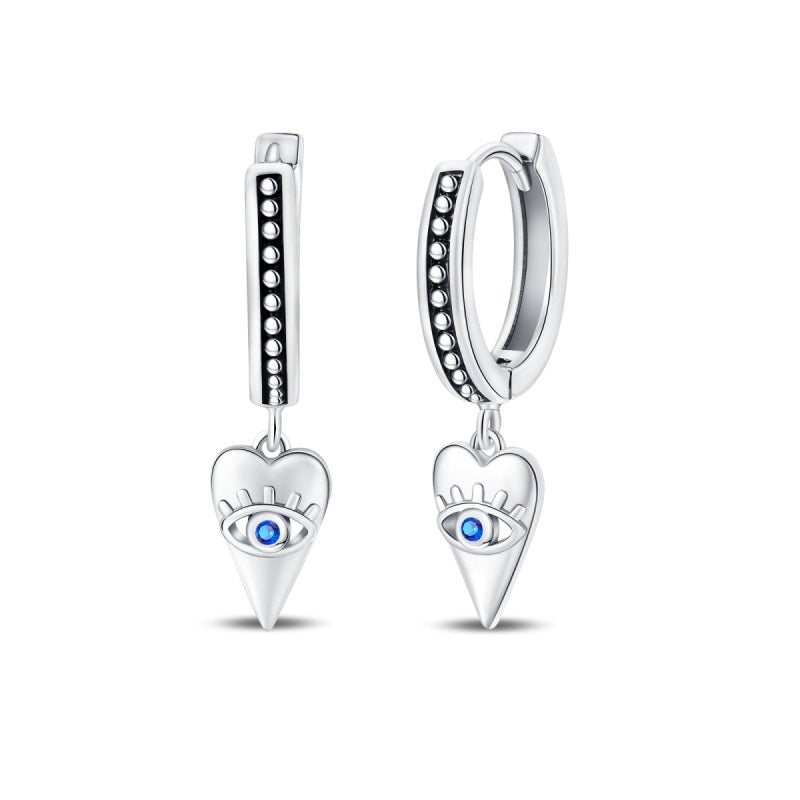 Aretes Corazón de Ojo Turco