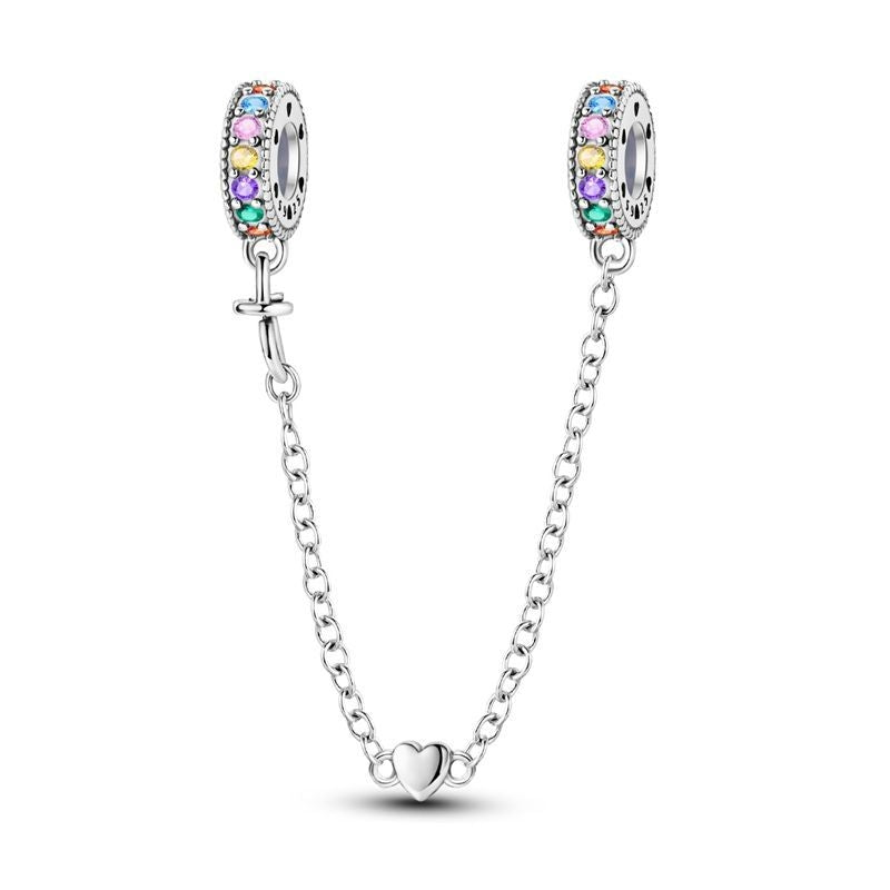 Cadena de Seguridad Corazón Liso