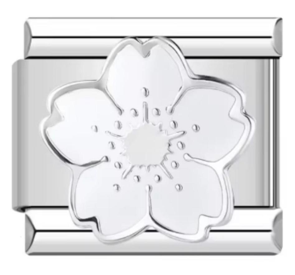 Charm Italiano Flor Blanca