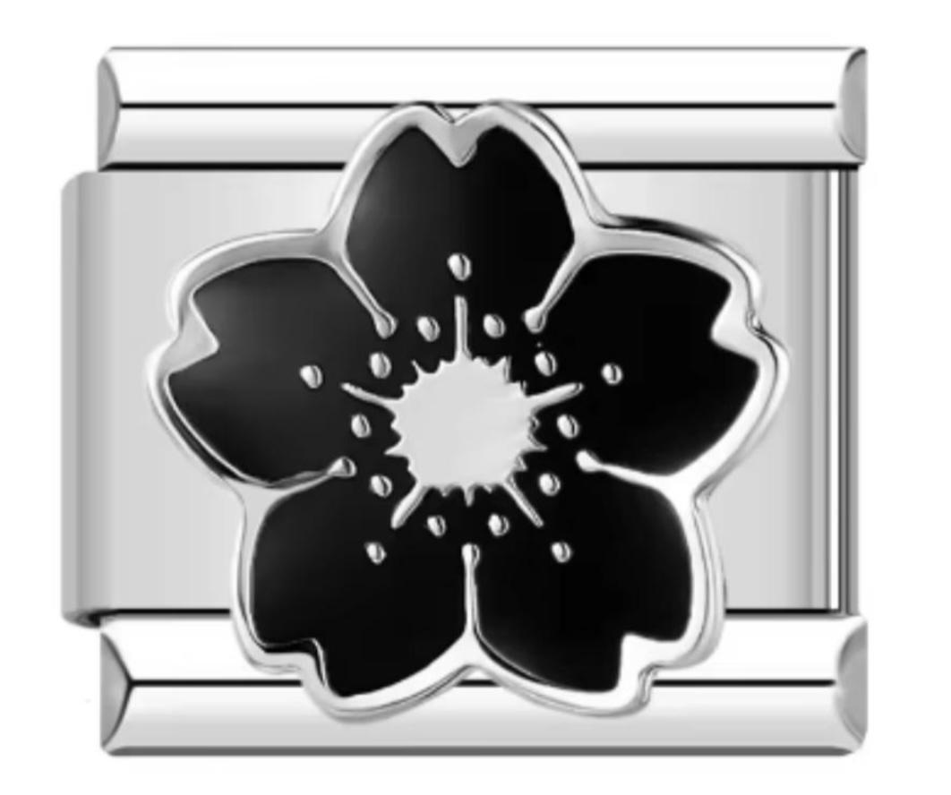 Charm Italiano Flor Negra