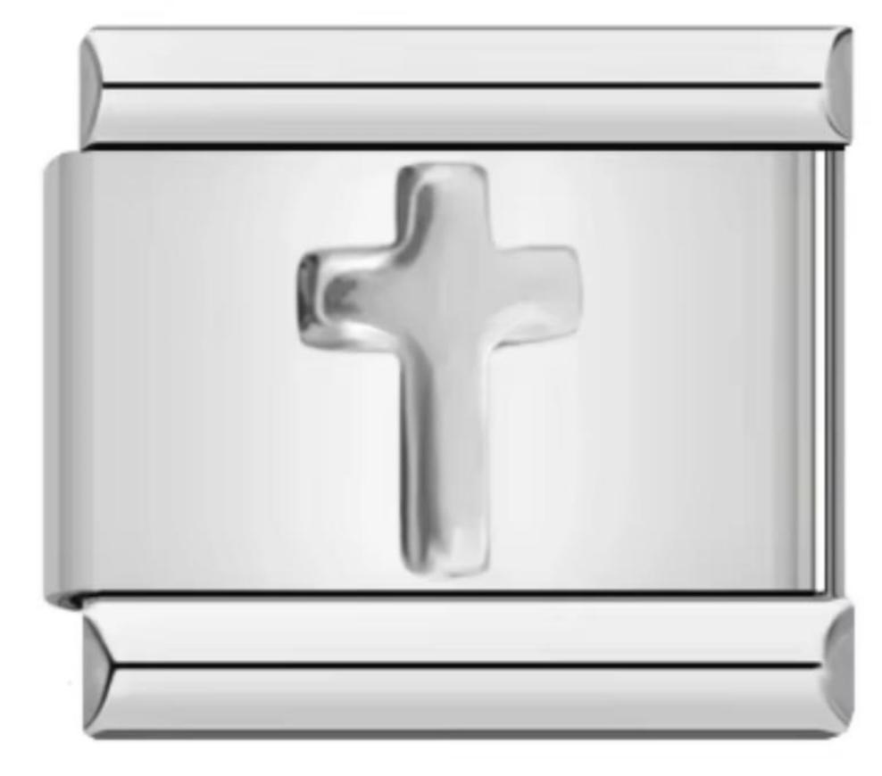 Charm Italiano Cruz Plateada