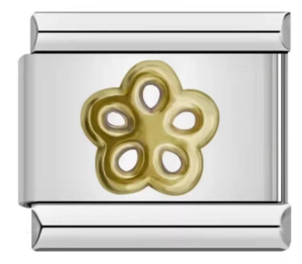 Charm Italiano Flor Dorada