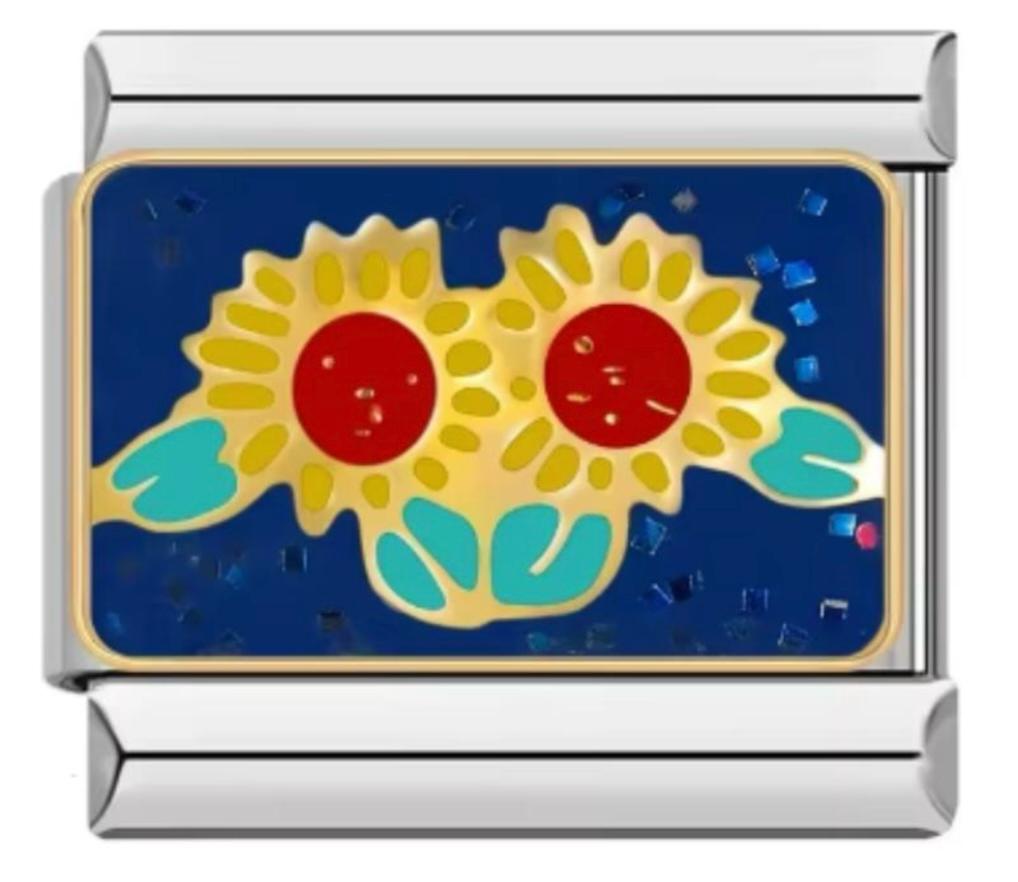 Charm Italiano Azul & Girasoles