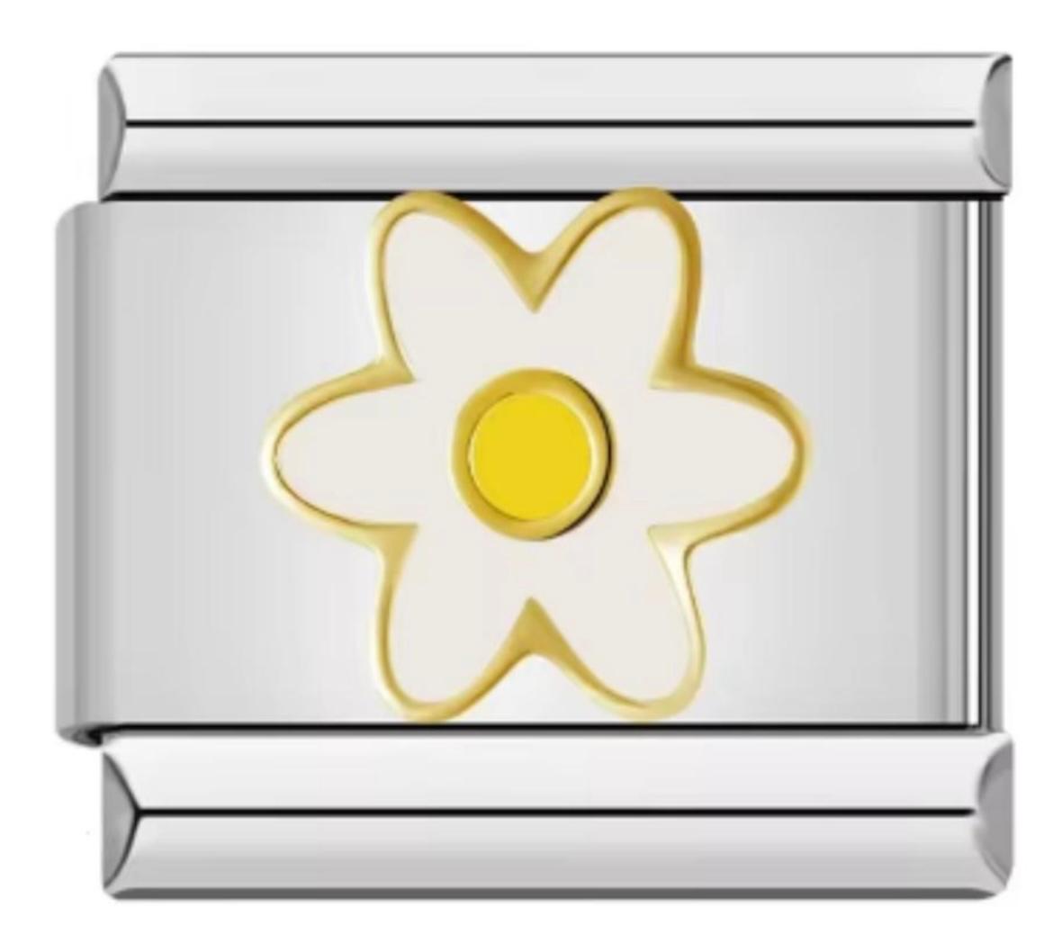 Charm Italiano Flor Blanca