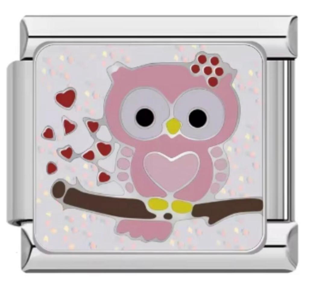 Charm Italiano Buho Rosa