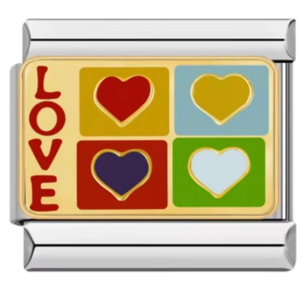 Charm italiano LOVE & Corazon