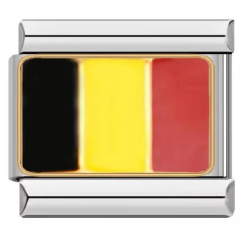 Charm Italiano Bandera De Belgica