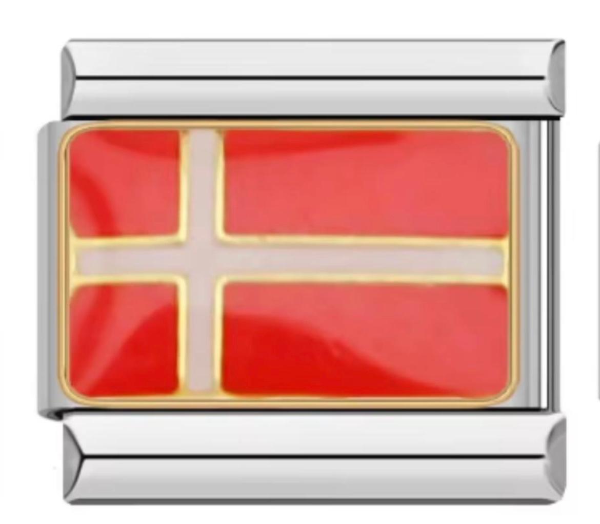 Charm Italiano Bandera Danesa De Dinamarca