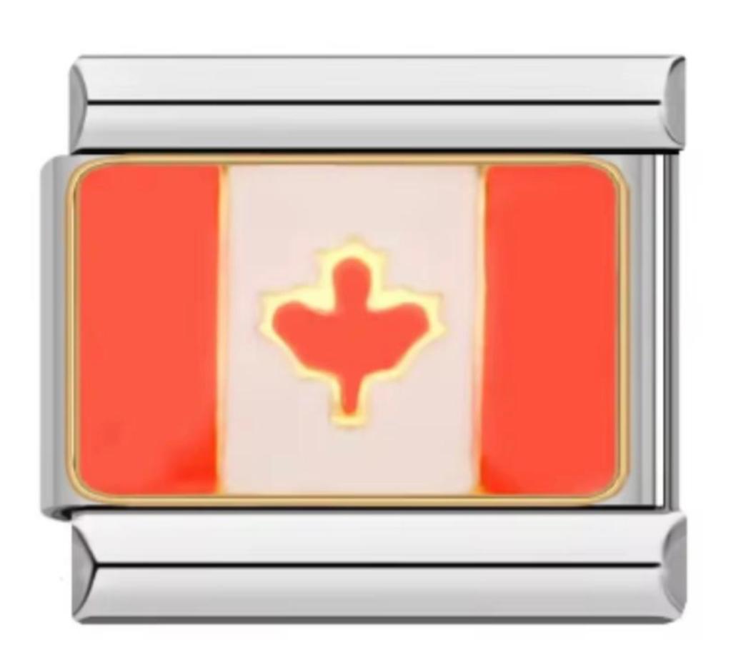 Charm Italiano Bandera De Canada