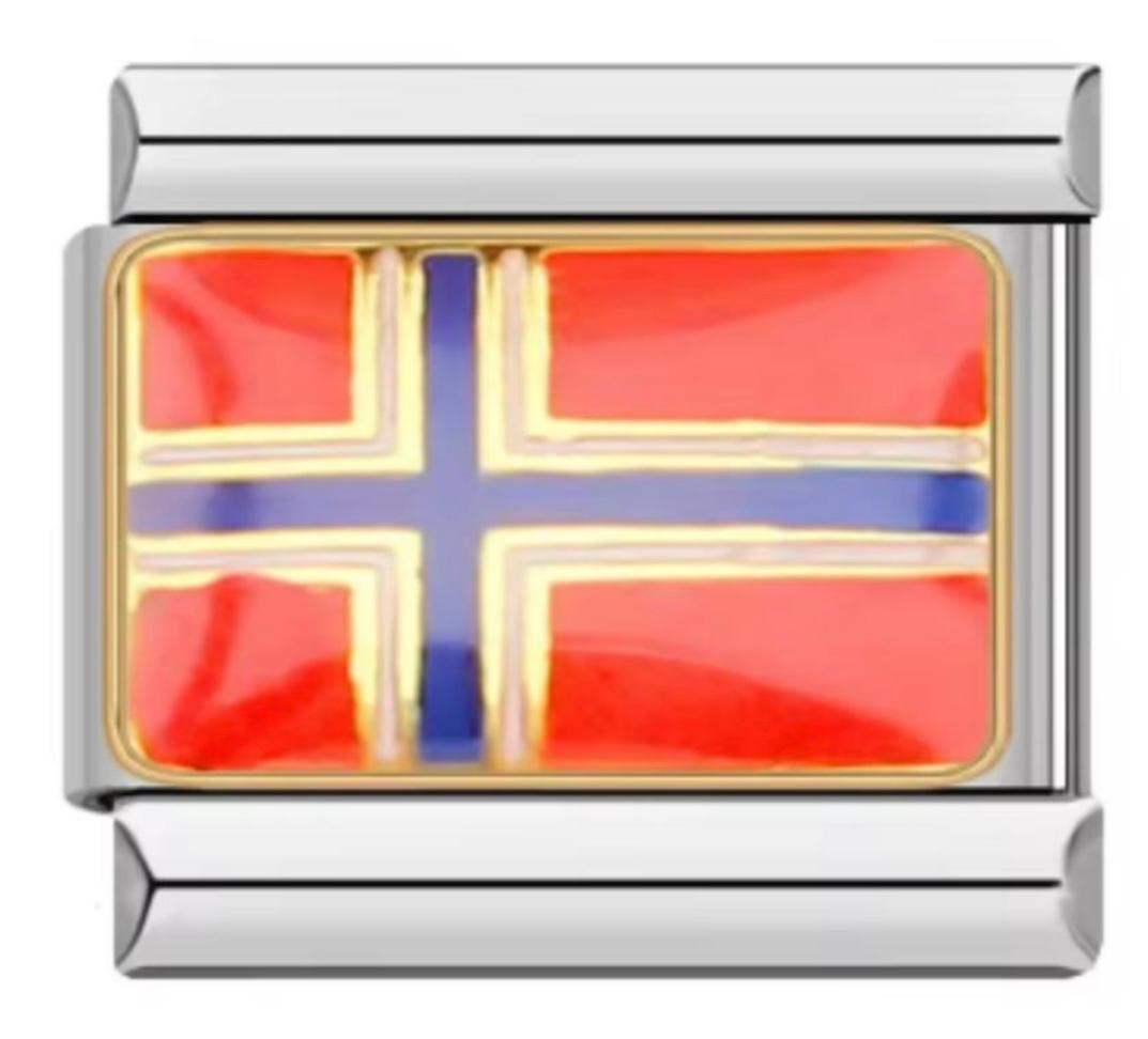 Charm Italiano Bandera Noruega