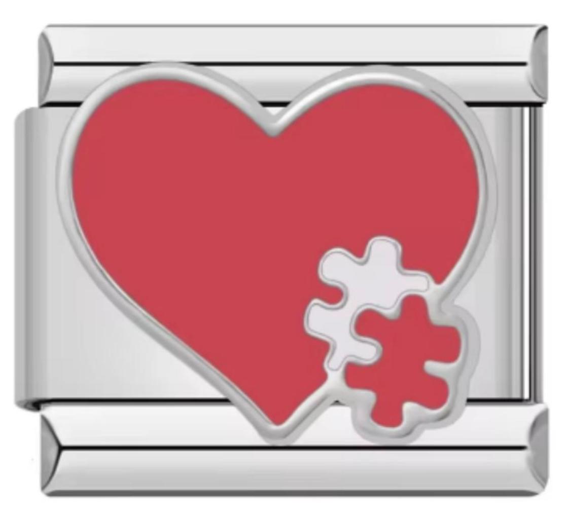 Charm Italiano Corazon Rompecabezas