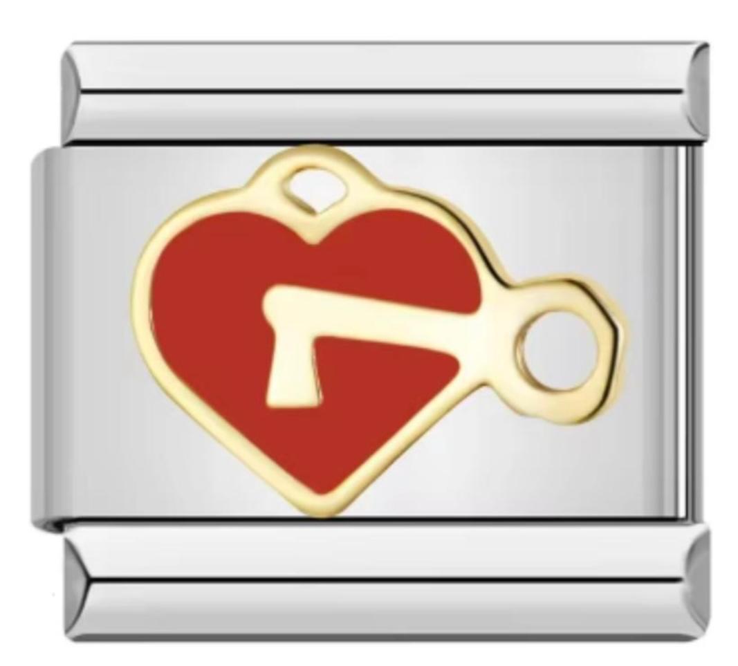 Charm Italiano Corazon + Llaves