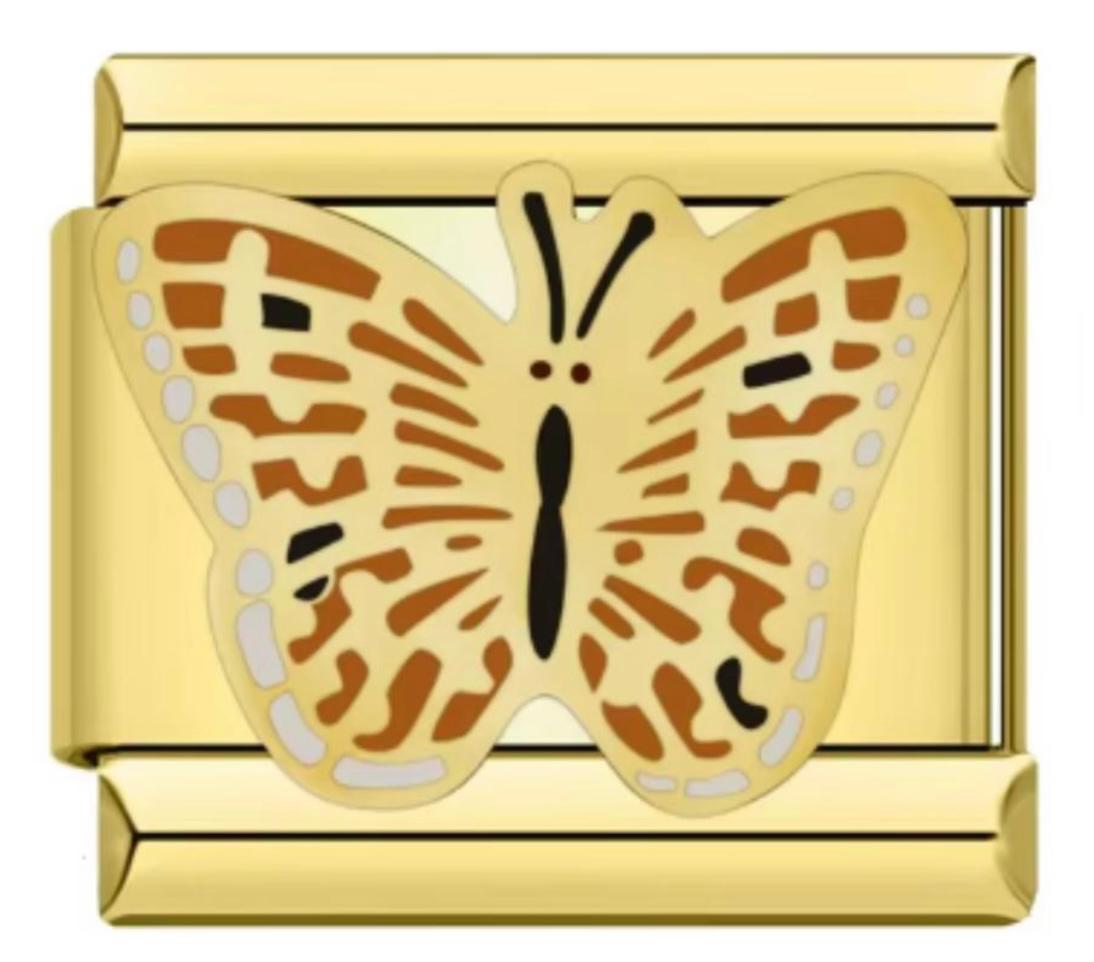 Charm Italiano Dorado Mariposa